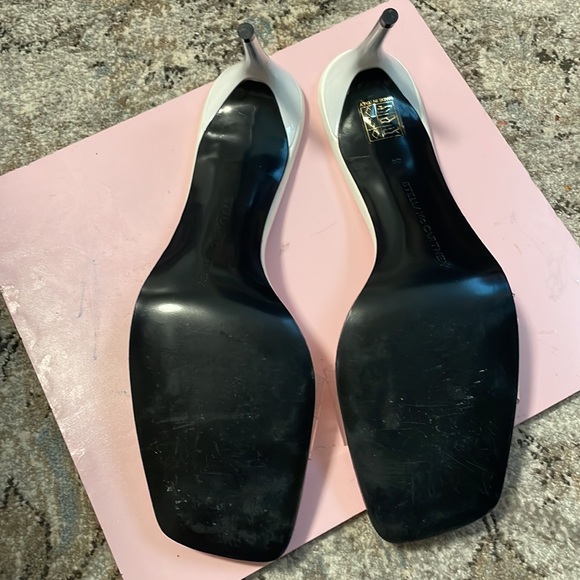 STELLA McCARTNEY white transparent strap heel. - Picture 2 of 7
